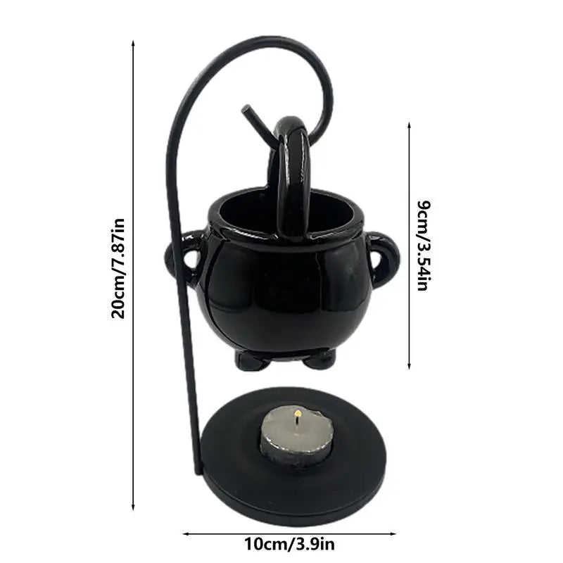 Mini Hanging Cauldron Oil Warmer – Witch’s Brew Edition