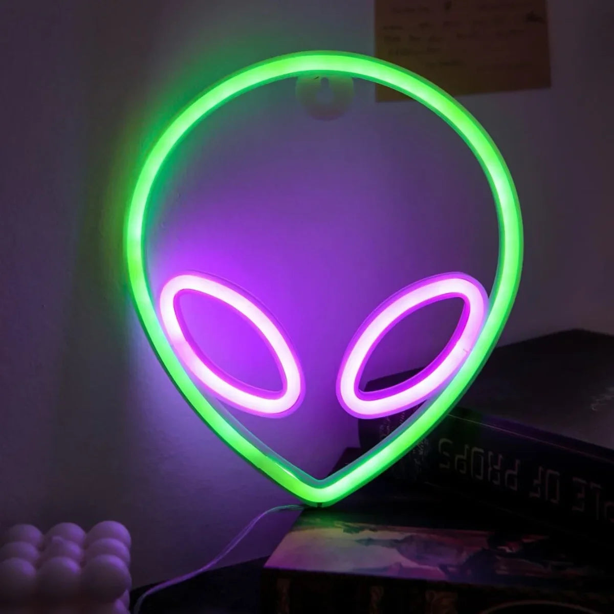 Alien Head Neon Light