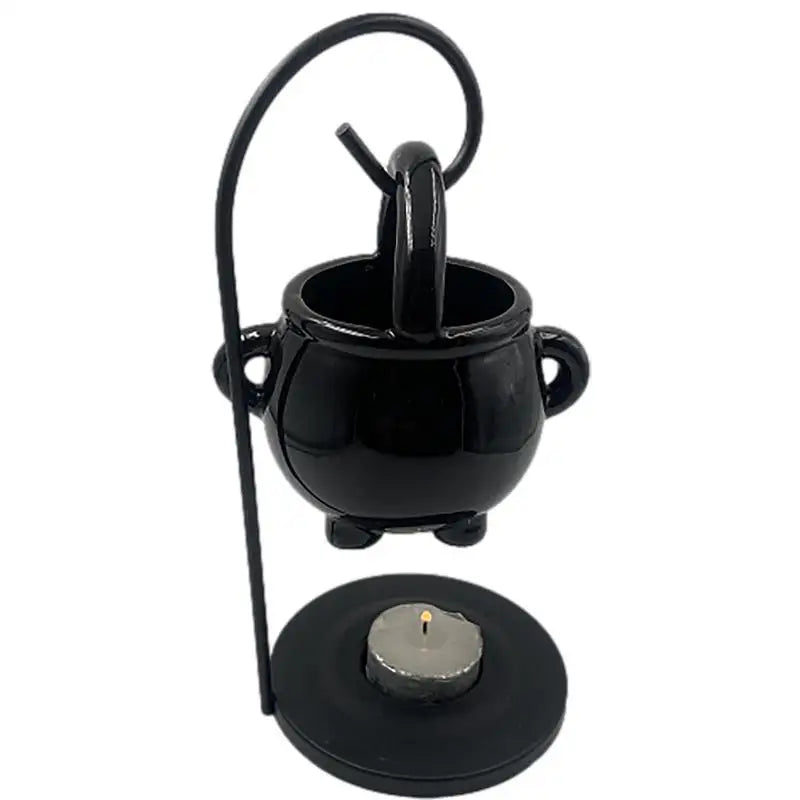 Mini Hanging Cauldron Oil Warmer – Witch’s Brew Edition