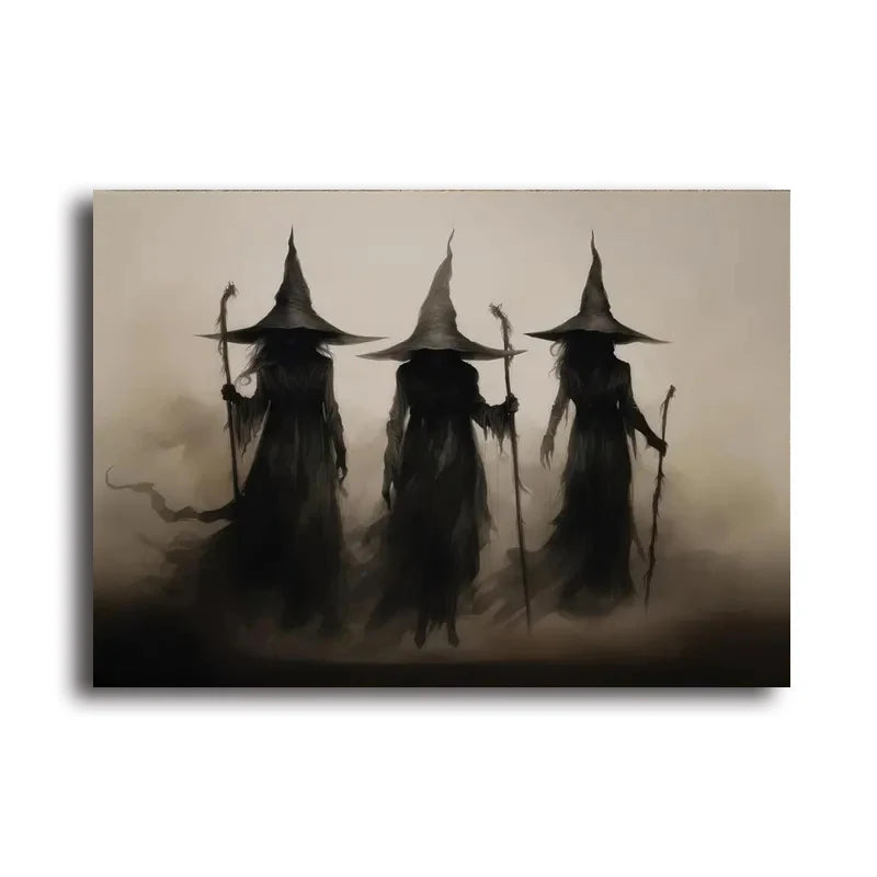 π§βοΈβ¨ Retro Witch Wall Art β Bewitching Canvas Print π―οΈπ