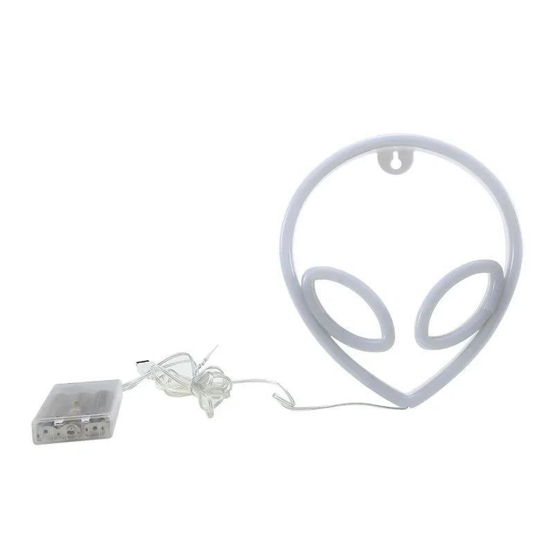 Alien Head Neon Light