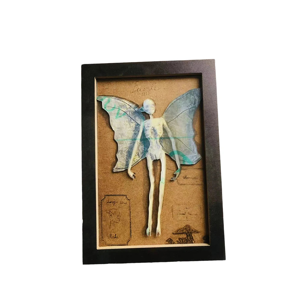 🕸️💀 Mummified Fairy Specimen – Cursed Curio Display 🧚♀️🕯️