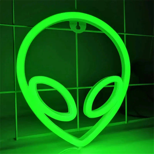 Alien Head Neon Light