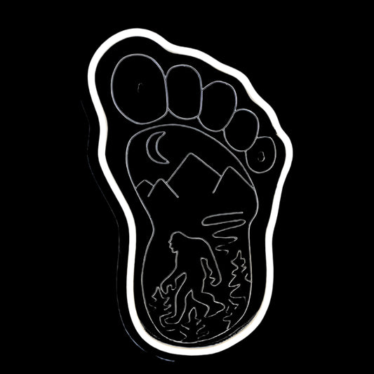 Bigfoot Footprint Neon Sign