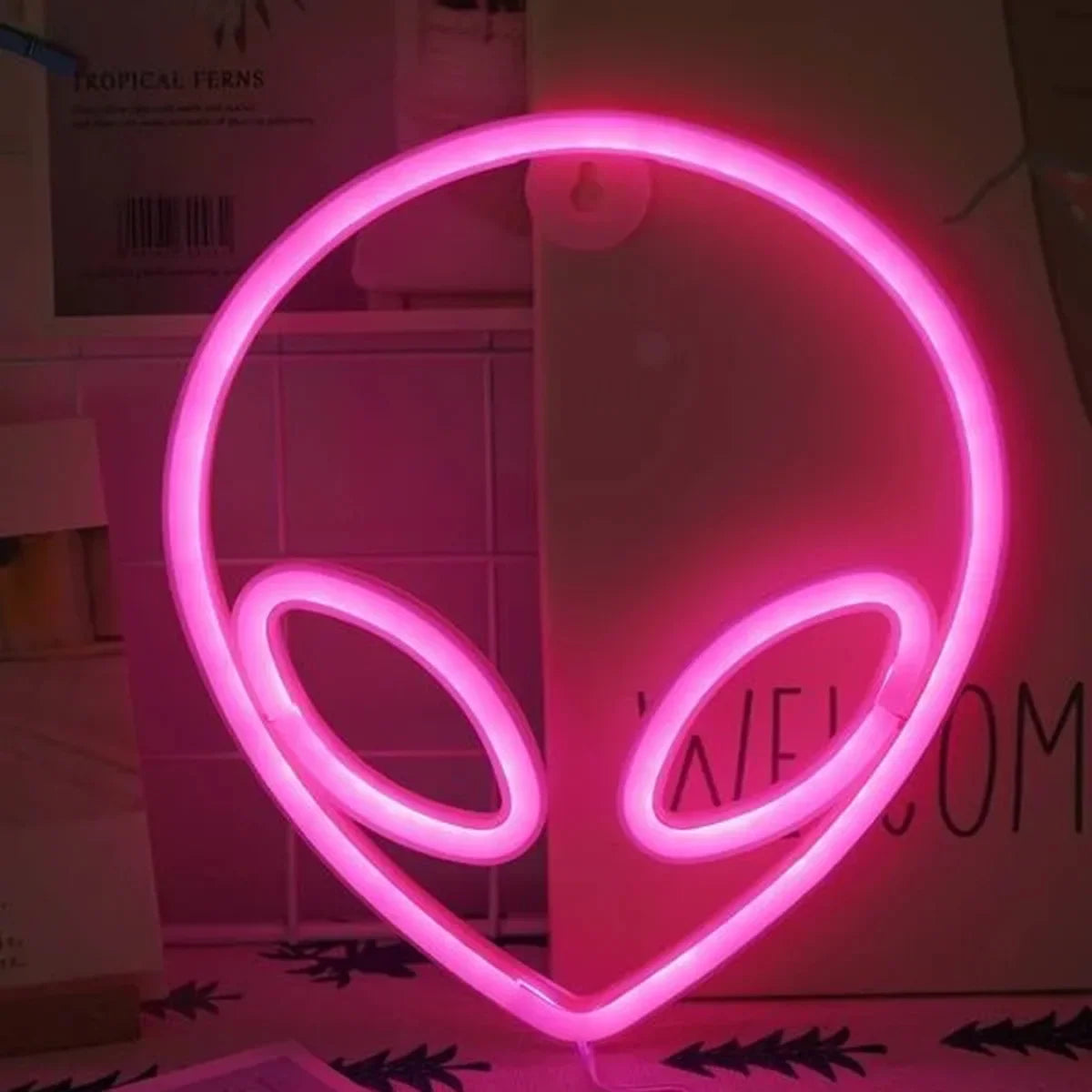 Alien Head Neon Light